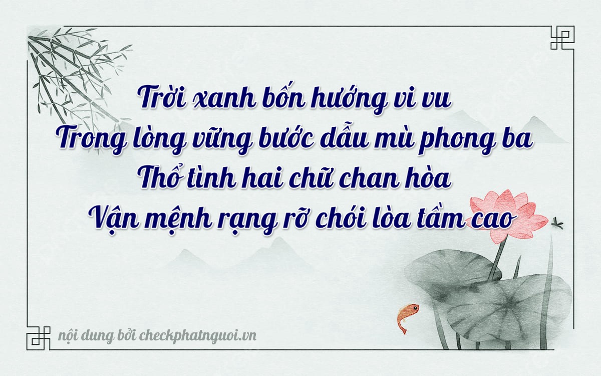 Bài thơ ý nghĩa cho <b>biển số 61B2-41276</b> tại website checkphatnguoi.vn