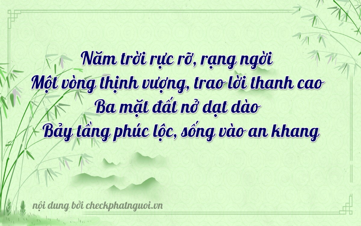 Bài thơ ý nghĩa cho <b>biển số 61B2-50387</b> tại website checkphatnguoi.vn