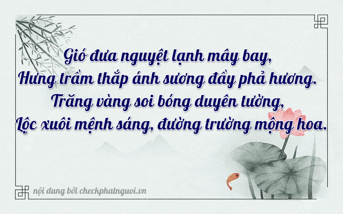 Bài thơ ý nghĩa cho <b>biển số 61B-58869</b> tại website checkphatnguoi.vn