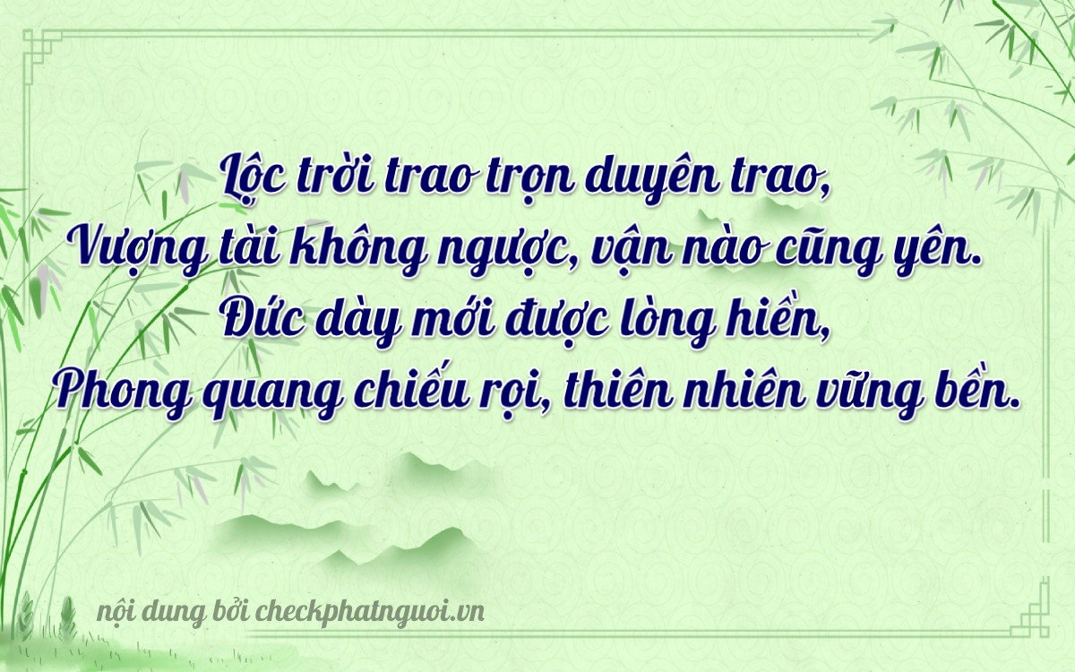 Bài thơ ý nghĩa cho <b>biển số 61BA-06935</b> tại website checkphatnguoi.vn