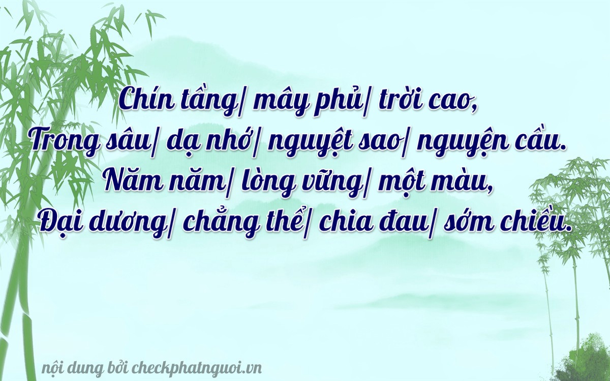 Bài thơ ý nghĩa cho <b>biển số 61C1-13957</b> tại website checkphatnguoi.vn