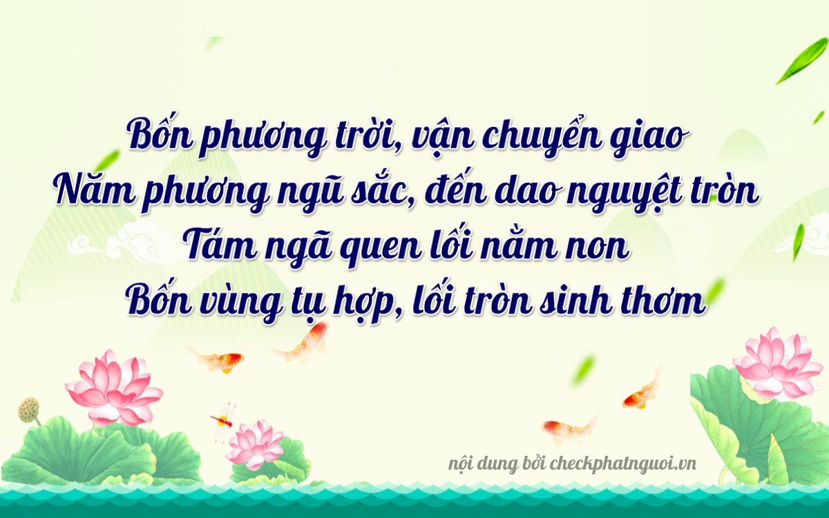 Bài thơ ý nghĩa cho <b>biển số 61C1-54840</b> tại website checkphatnguoi.vn