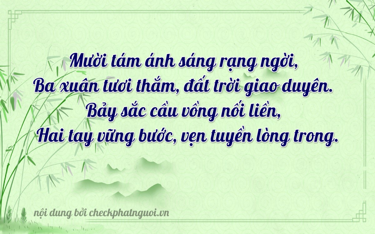 Bài thơ ý nghĩa cho <b>biển số 61C-18372</b> tại website checkphatnguoi.vn