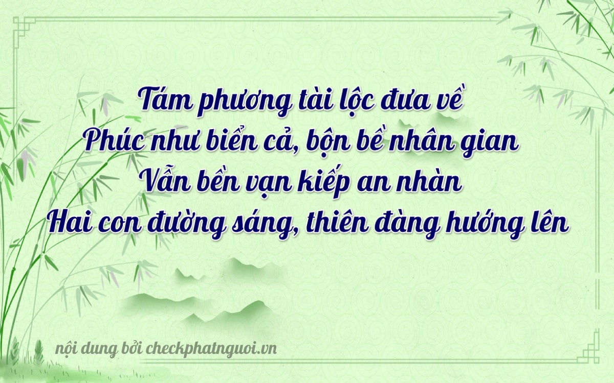 Bài thơ ý nghĩa cho <b>biển số 61C1-88882</b> tại website checkphatnguoi.vn