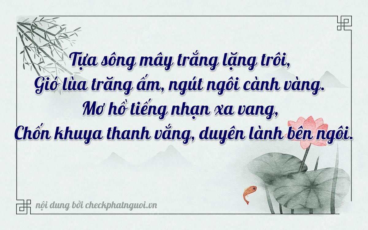 Bài thơ ý nghĩa cho <b>biển số 61C1-93838</b> tại website checkphatnguoi.vn