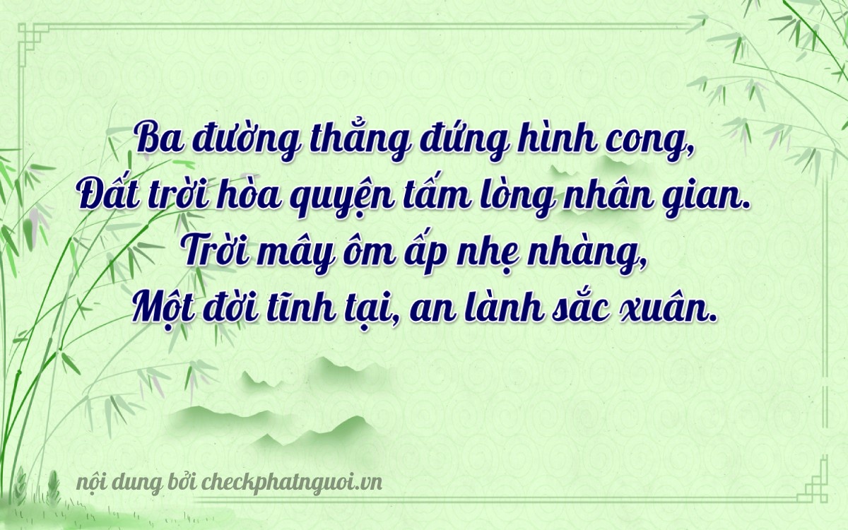 Bài thơ ý nghĩa cho <b>biển số 61C-33341</b> tại website checkphatnguoi.vn