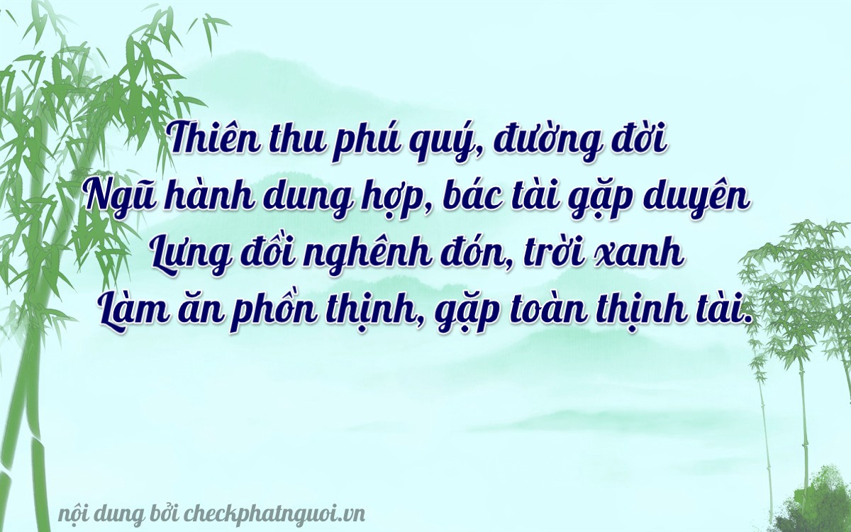 Bài thơ ý nghĩa cho <b>biển số 61C-38516</b> tại website checkphatnguoi.vn