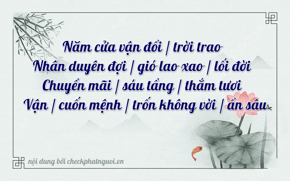 Bài thơ ý nghĩa cho <b>biển số 61C-51106</b> tại website checkphatnguoi.vn