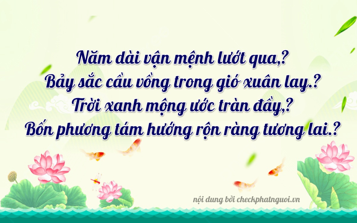 Bài thơ ý nghĩa cho <b>biển số 61C-56714</b> tại website checkphatnguoi.vn