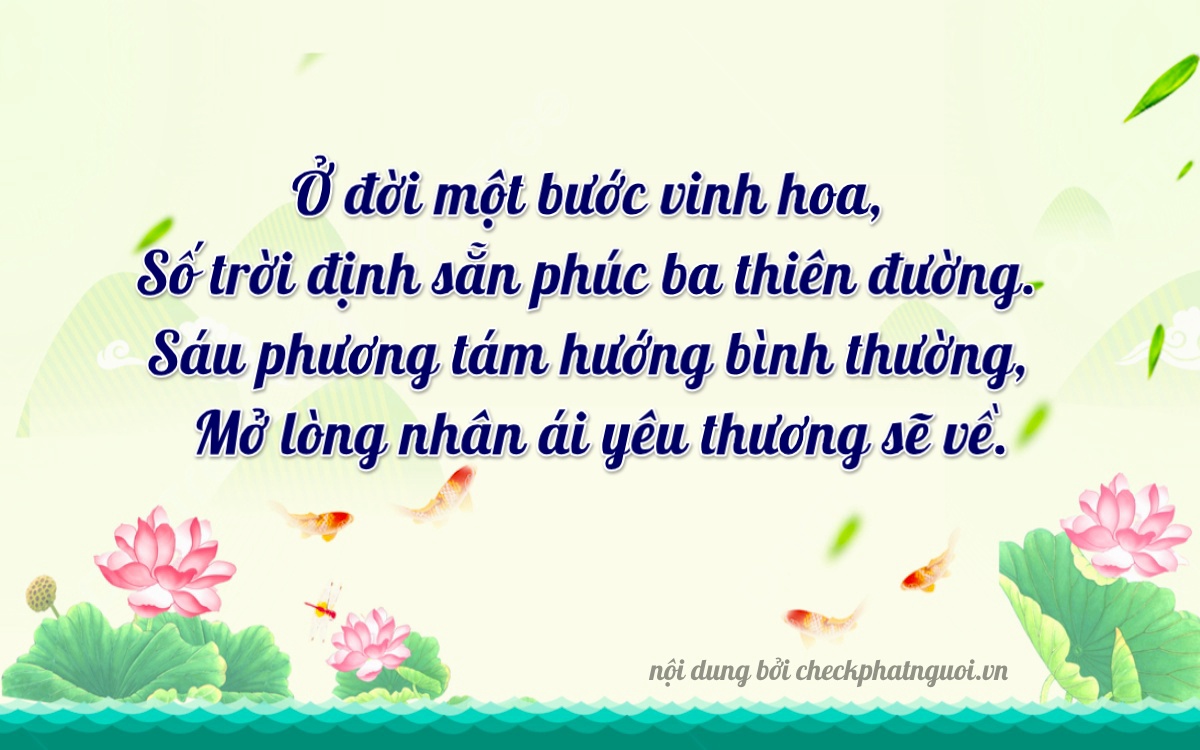 Bài thơ ý nghĩa cho <b>biển số 61C-57261</b> tại website checkphatnguoi.vn