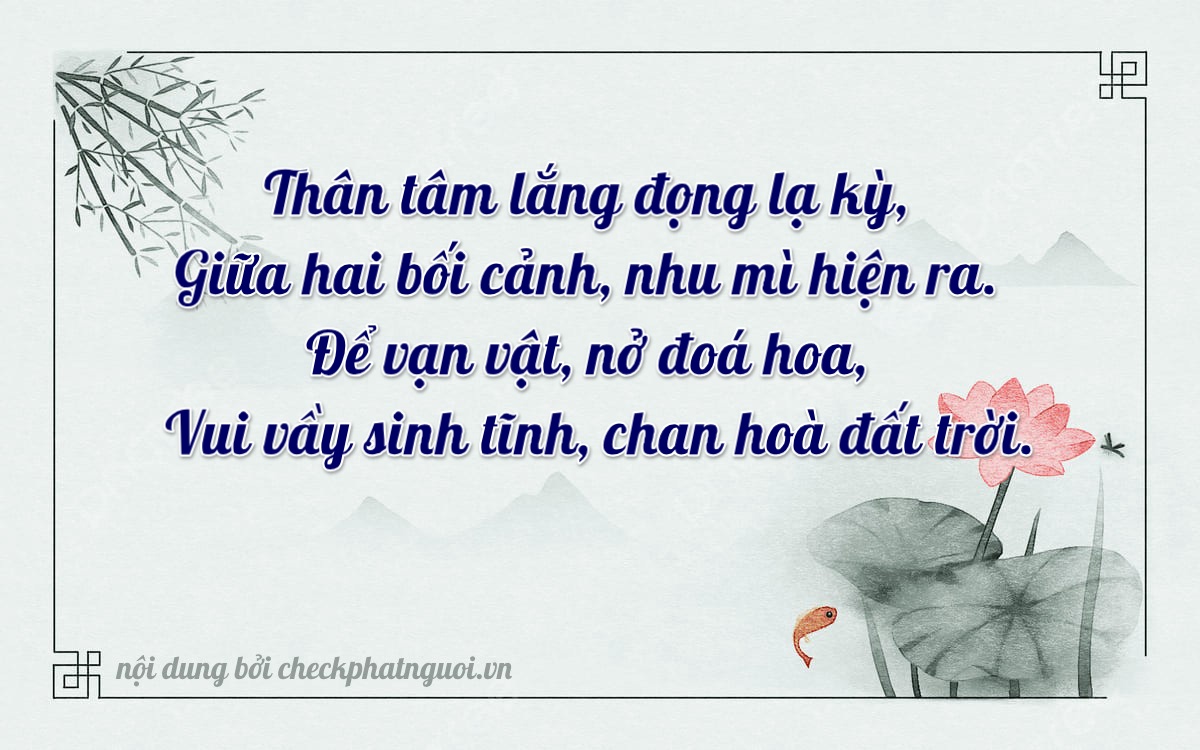 Bài thơ ý nghĩa cho <b>biển số 61CA-10218</b> tại website checkphatnguoi.vn