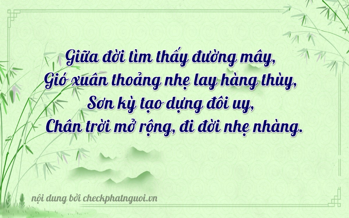 Bài thơ ý nghĩa cho <b>biển số 61CA-15309</b> tại website checkphatnguoi.vn