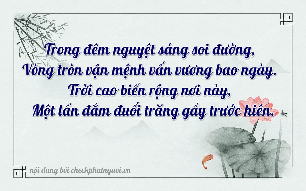 Bài thơ ý nghĩa cho <b>biển số 61D1-06644</b> tại website checkphatnguoi.vn