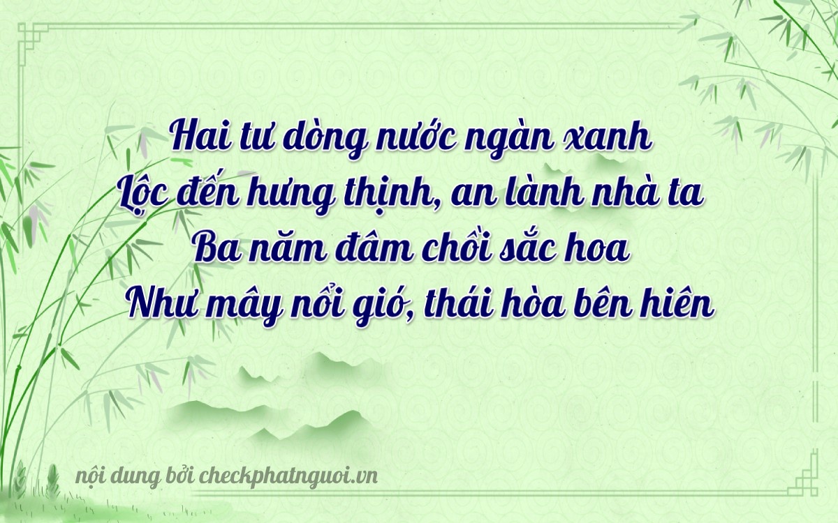 Bài thơ ý nghĩa cho <b>biển số 61D1-42323</b> tại website checkphatnguoi.vn