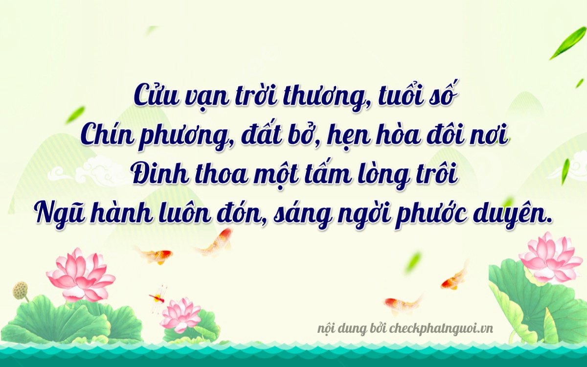 Bài thơ ý nghĩa cho <b>biển số 61D1-99359</b> tại website checkphatnguoi.vn