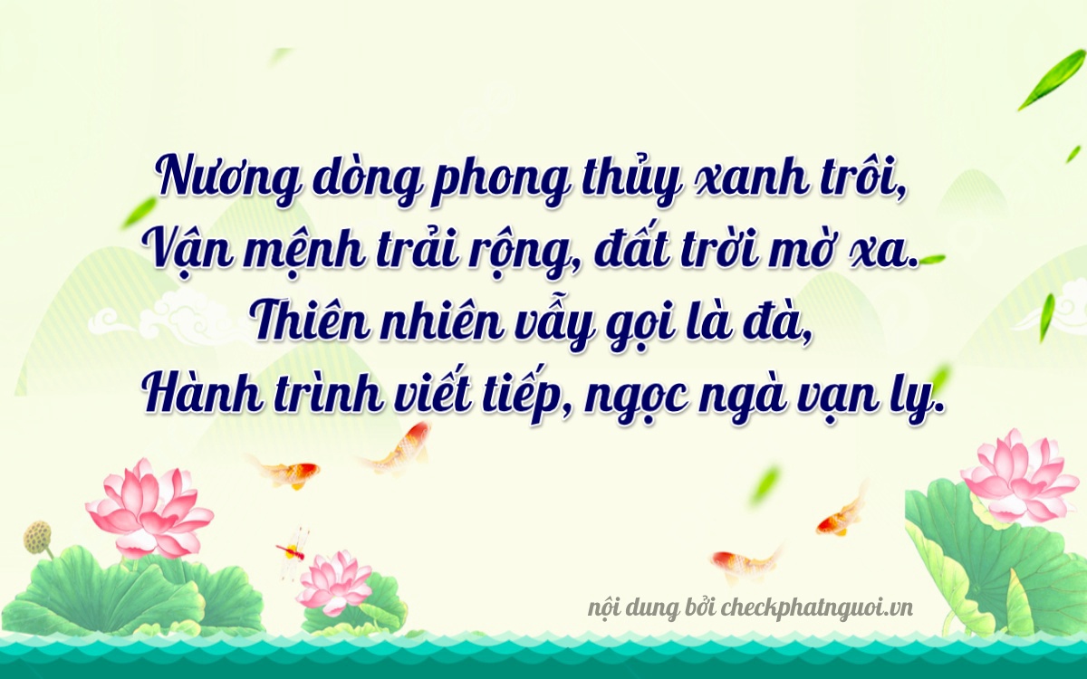 Bài thơ ý nghĩa cho <b>biển số 61D2-21449</b> tại website checkphatnguoi.vn