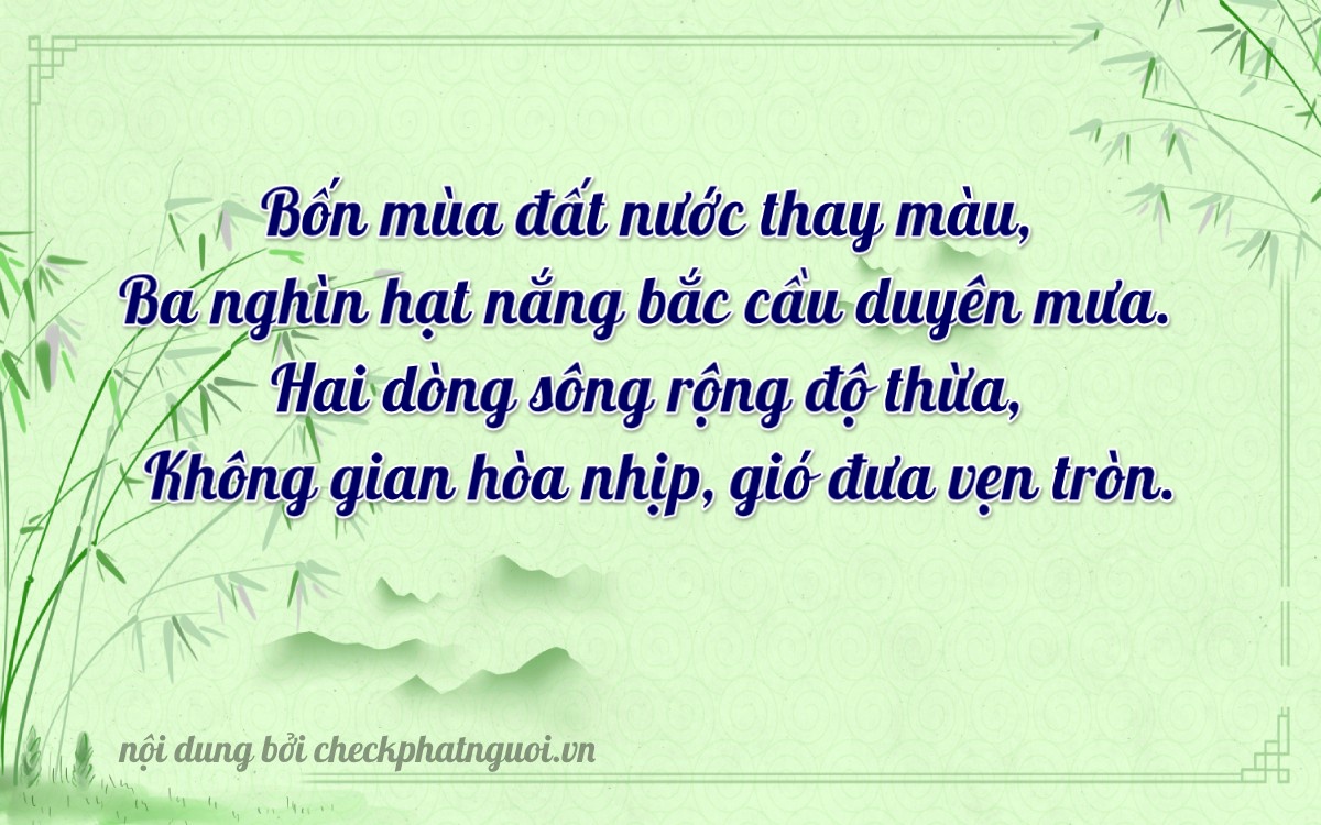 Bài thơ ý nghĩa cho <b>biển số 61D2-33420</b> tại website checkphatnguoi.vn