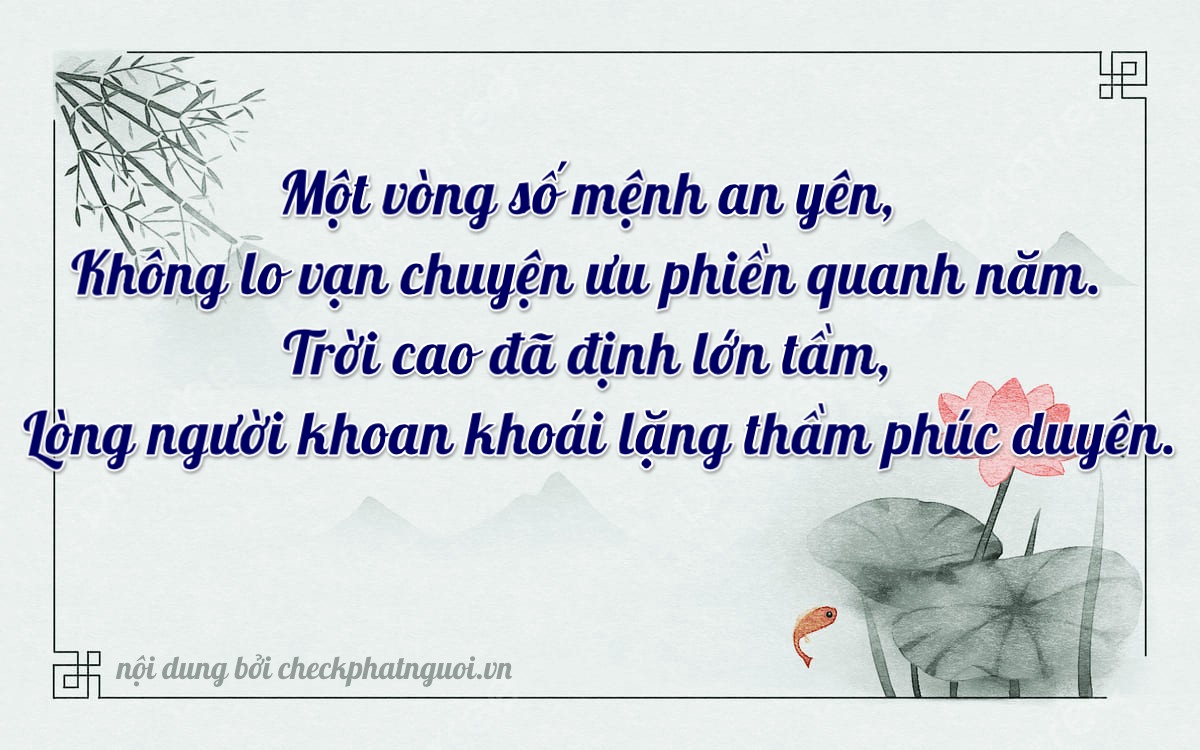 Bài thơ ý nghĩa cho <b>biển số 61E-00113</b> tại website checkphatnguoi.vn