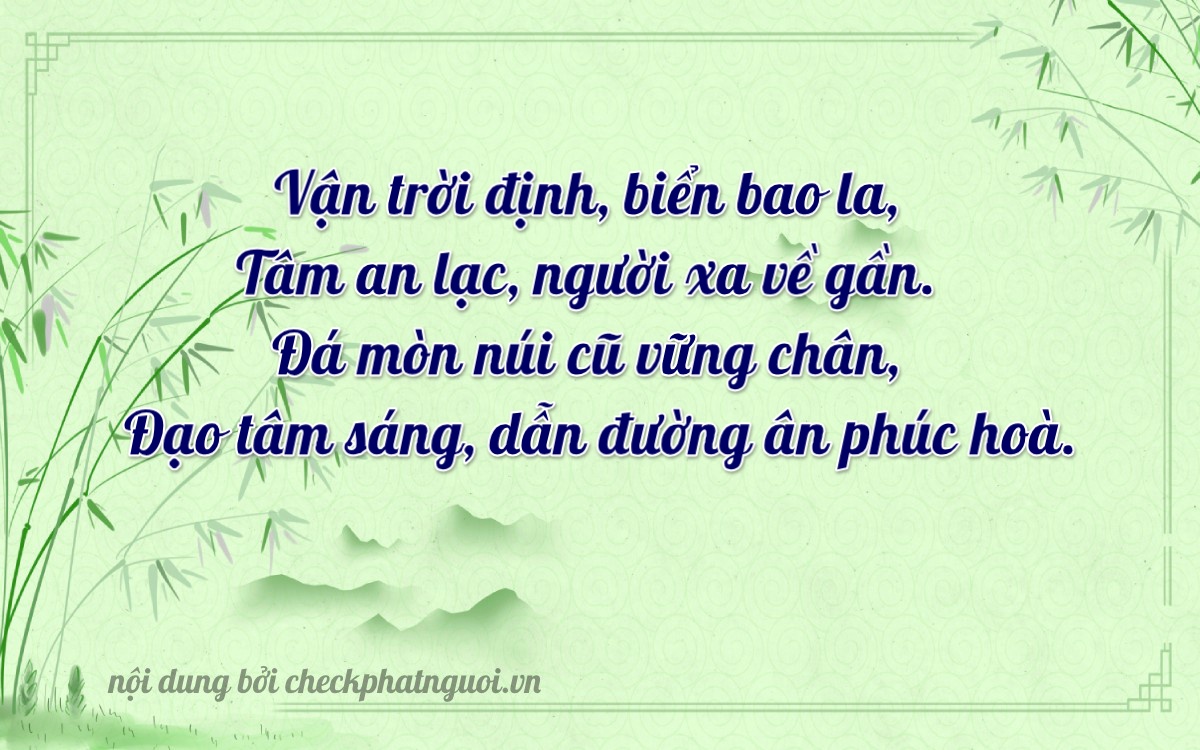 Bài thơ ý nghĩa cho <b>biển số 61E-02441</b> tại website checkphatnguoi.vn