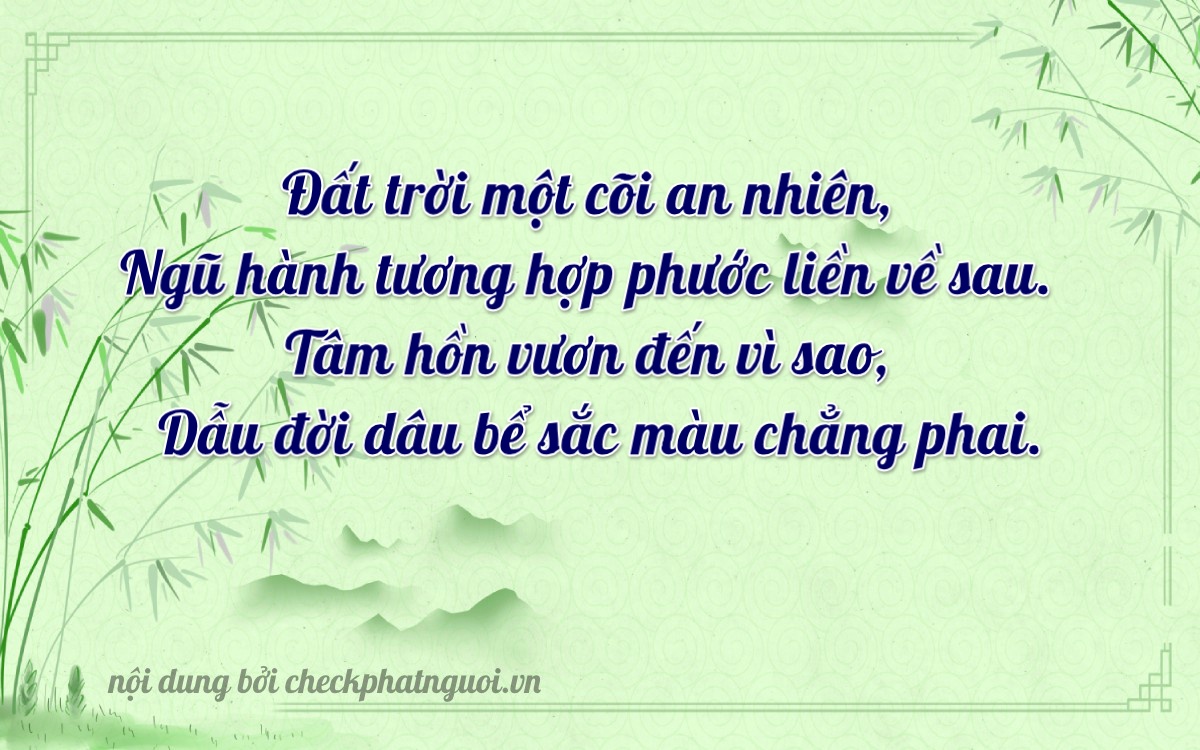 Bài thơ ý nghĩa cho <b>biển số 61F1-29197</b> tại website checkphatnguoi.vn