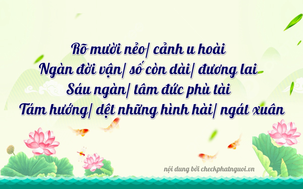 Bài thơ ý nghĩa cho <b>biển số 61F1-36806</b> tại website checkphatnguoi.vn