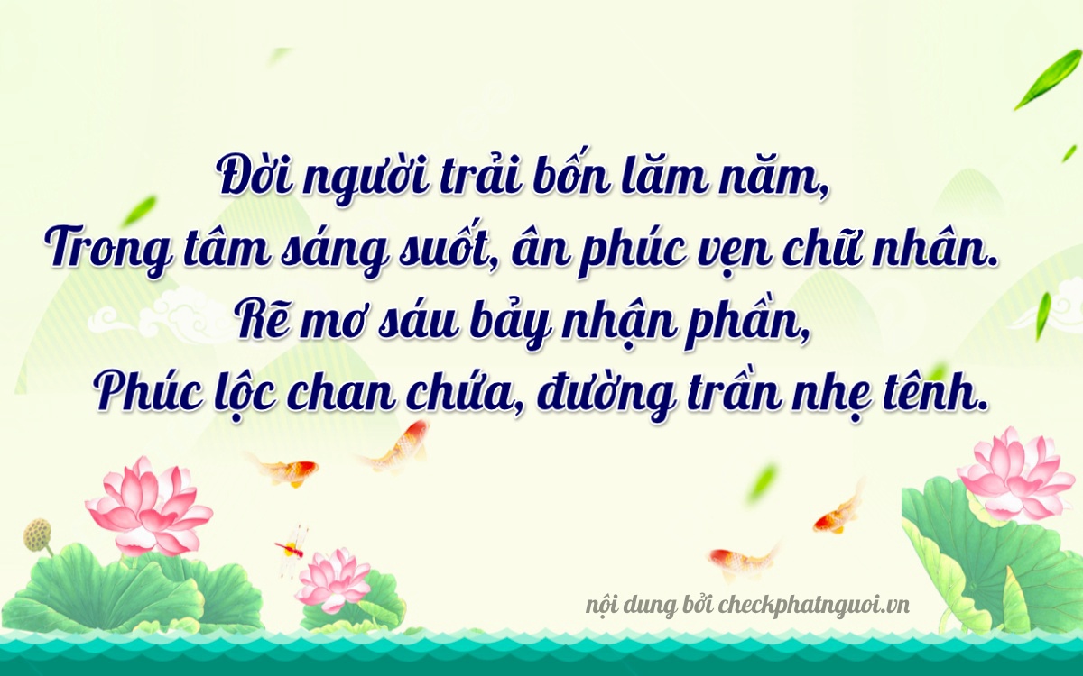 Bài thơ ý nghĩa cho <b>biển số 61F1-46679</b> tại website checkphatnguoi.vn