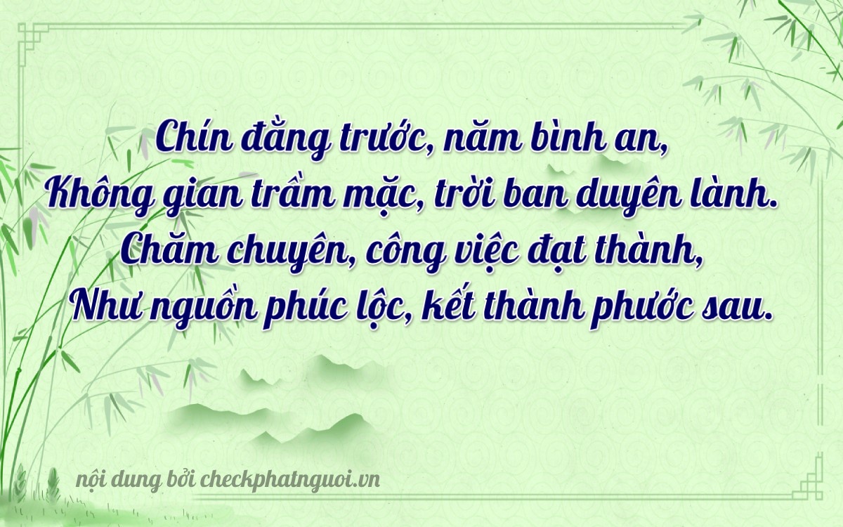 Bài thơ ý nghĩa cho <b>biển số 61G1-90953</b> tại website checkphatnguoi.vn