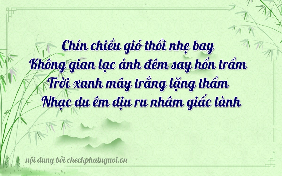 Bài thơ ý nghĩa cho <b>biển số 61G1-90985</b> tại website checkphatnguoi.vn