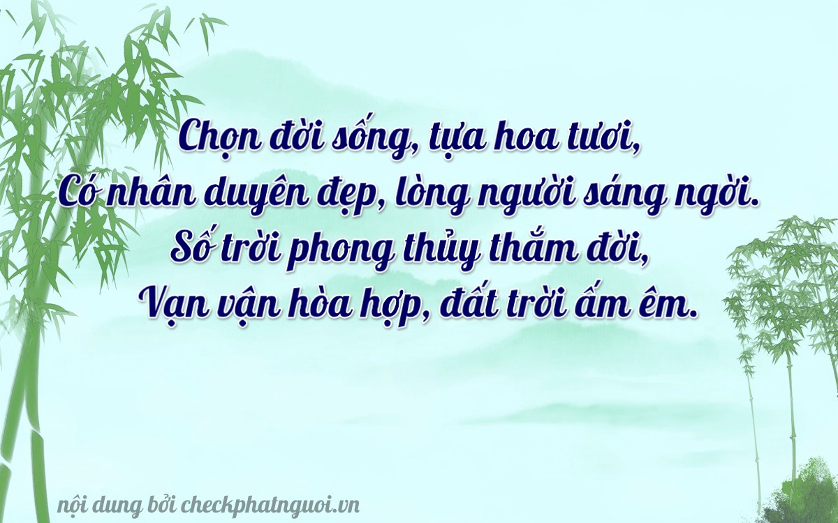 Bài thơ ý nghĩa cho <b>biển số 61GA-01984</b> tại website checkphatnguoi.vn