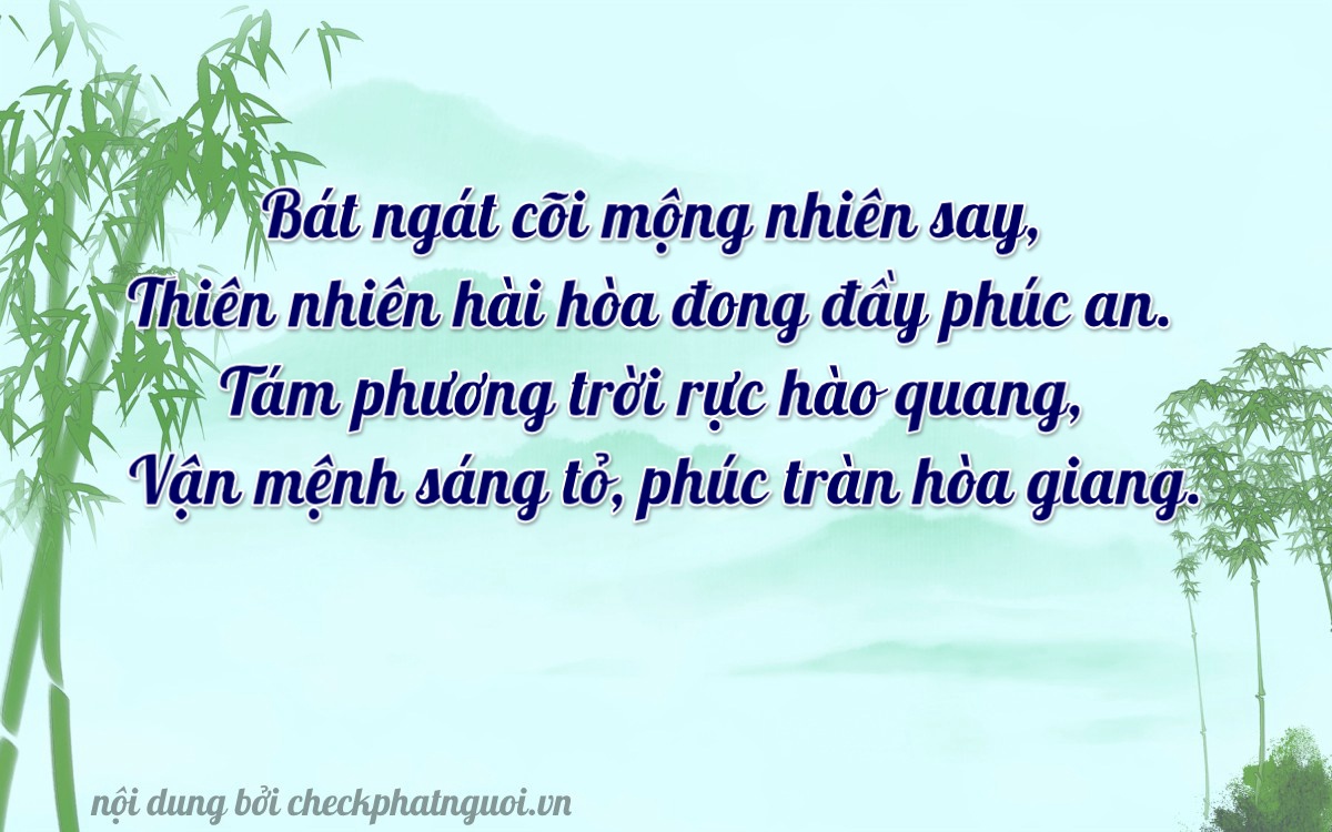 Bài thơ ý nghĩa cho <b>biển số 61GA-08844</b> tại website checkphatnguoi.vn