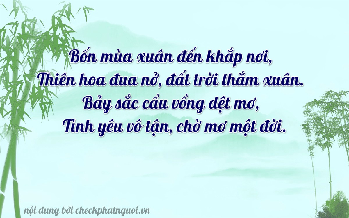 Bài thơ ý nghĩa cho <b>biển số 61H-04872</b> tại website checkphatnguoi.vn