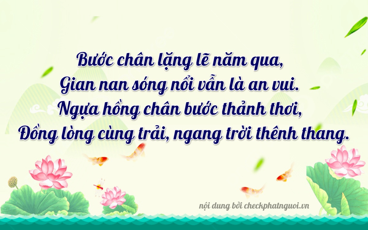 Bài thơ ý nghĩa cho <b>biển số 61H1-08787</b> tại website checkphatnguoi.vn