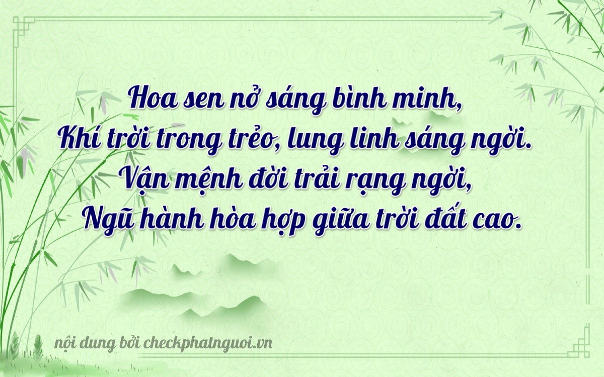 Bài thơ ý nghĩa cho <b>biển số 61H-13464</b> tại website checkphatnguoi.vn