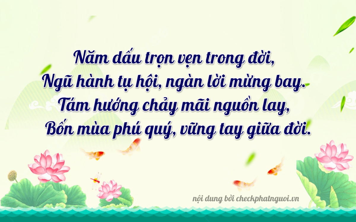 Bài thơ ý nghĩa cho <b>biển số 61H1-58504</b> tại website checkphatnguoi.vn