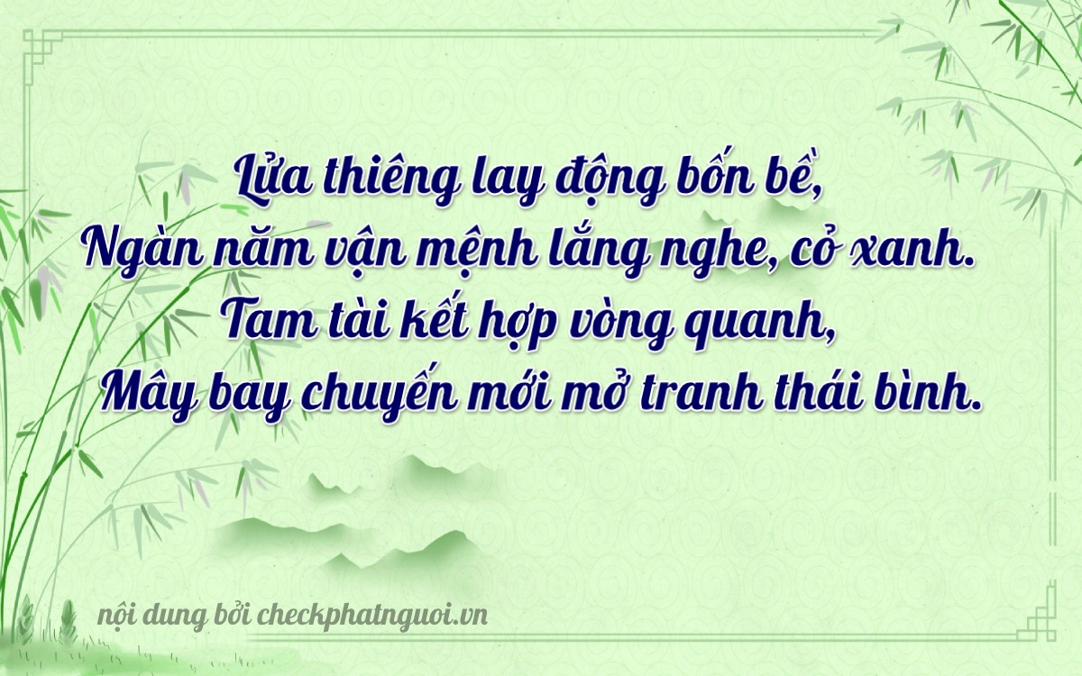 Bài thơ ý nghĩa cho <b>biển số 61H1-70323</b> tại website checkphatnguoi.vn