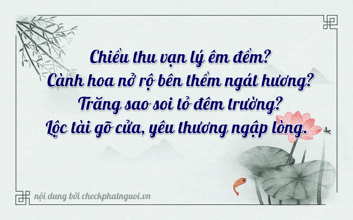 Bài thơ ý nghĩa cho <b>biển số 61K-06757</b> tại website checkphatnguoi.vn