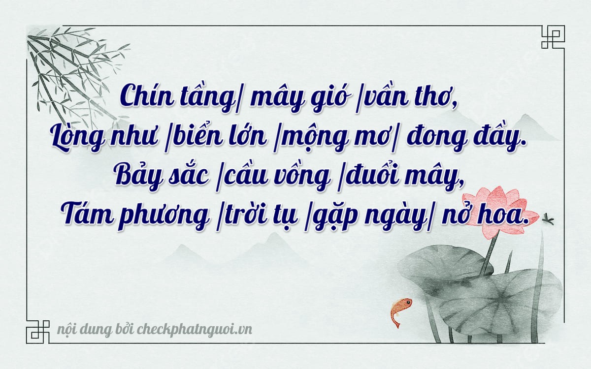Bài thơ ý nghĩa cho <b>biển số 61K-06978</b> tại website checkphatnguoi.vn