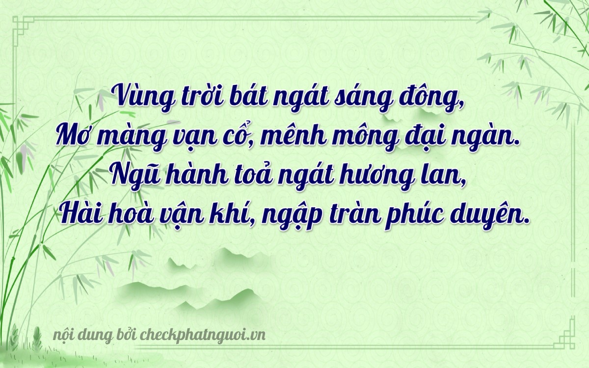 Bài thơ ý nghĩa cho <b>biển số 61K-07064</b> tại website checkphatnguoi.vn
