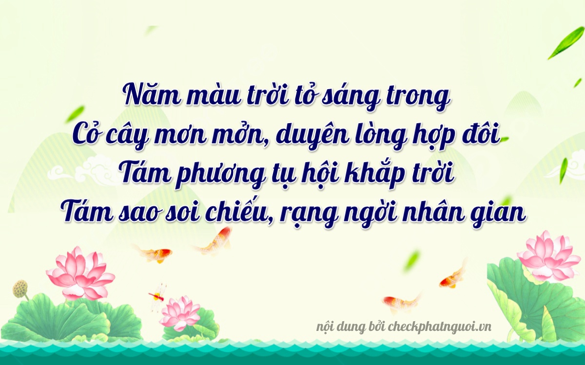 Bài thơ ý nghĩa cho <b>biển số 61K-08288</b> tại website checkphatnguoi.vn