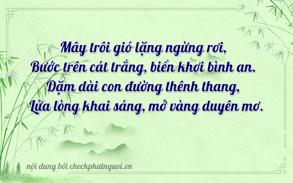 Bài thơ ý nghĩa cho <b>biển số 61K-11920</b> tại website checkphatnguoi.vn