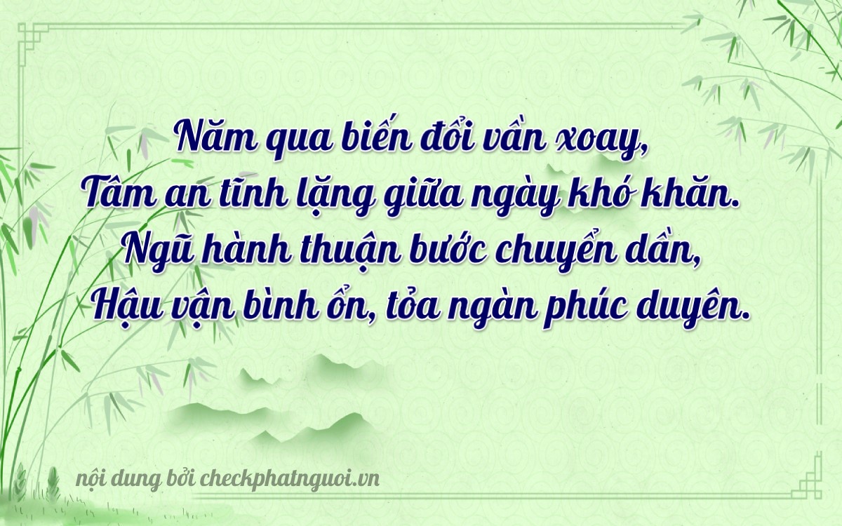 Bài thơ ý nghĩa cho <b>biển số 61K1-23523</b> tại website checkphatnguoi.vn