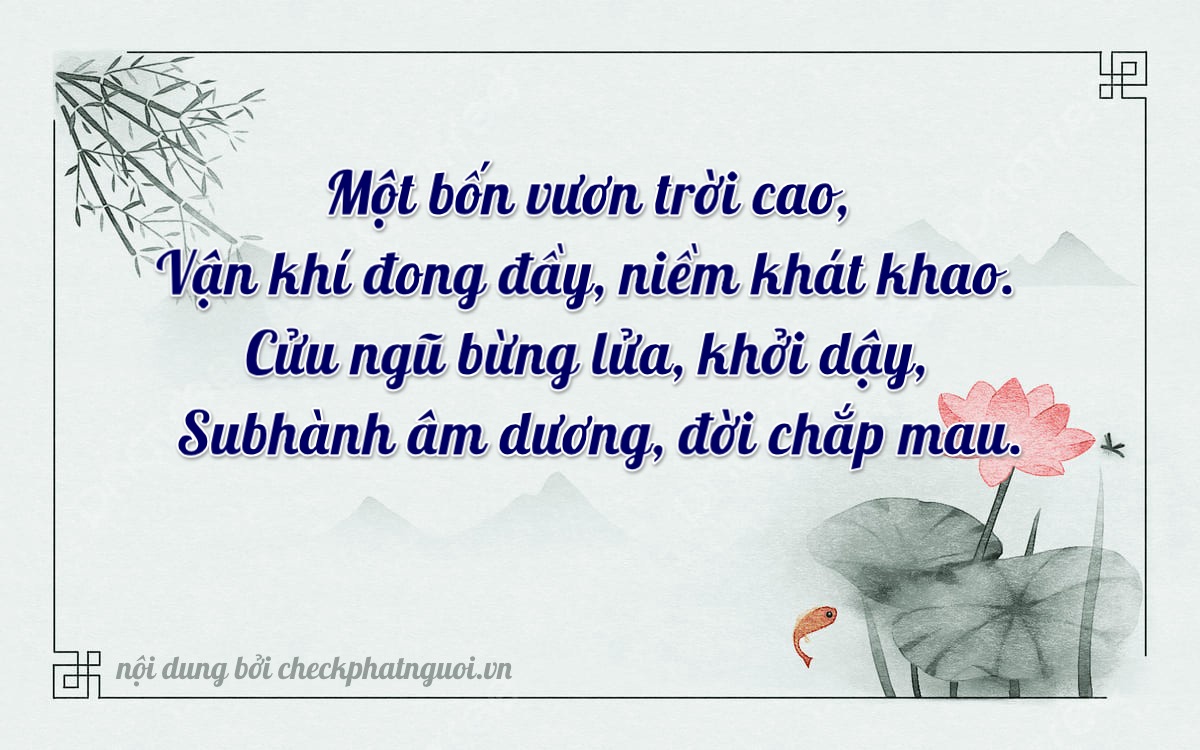 Bài thơ ý nghĩa cho <b>biển số 61K-14953</b> tại website checkphatnguoi.vn