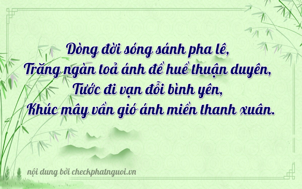 Bài thơ ý nghĩa cho <b>biển số 61K-15252</b> tại website checkphatnguoi.vn