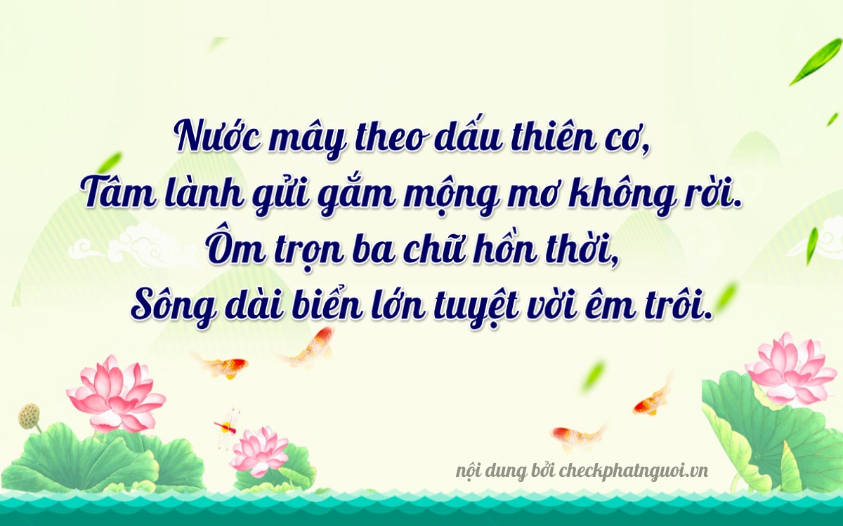 Bài thơ ý nghĩa cho <b>biển số 61K-18845</b> tại website checkphatnguoi.vn