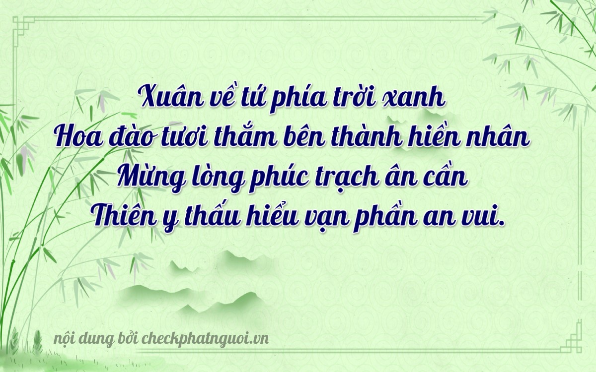 Bài thơ ý nghĩa cho <b>biển số 61K-20476</b> tại website checkphatnguoi.vn