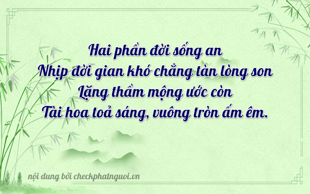 Bài thơ ý nghĩa cho <b>biển số 61K-21514</b> tại website checkphatnguoi.vn