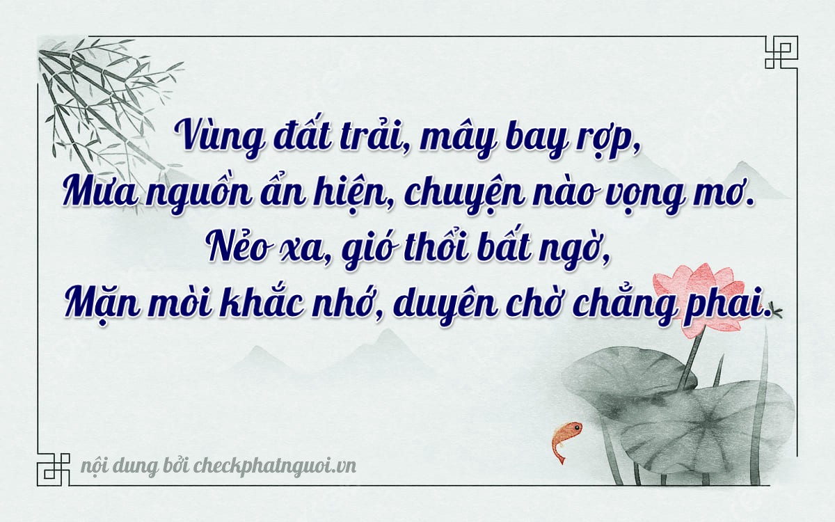 Bài thơ ý nghĩa cho <b>biển số 61K-23077</b> tại website checkphatnguoi.vn