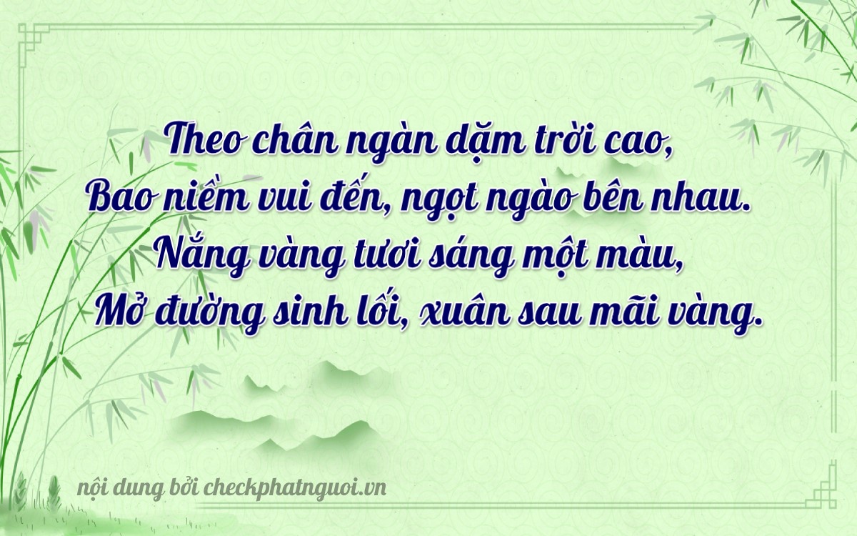 Bài thơ ý nghĩa cho <b>biển số 61K-23834</b> tại website checkphatnguoi.vn