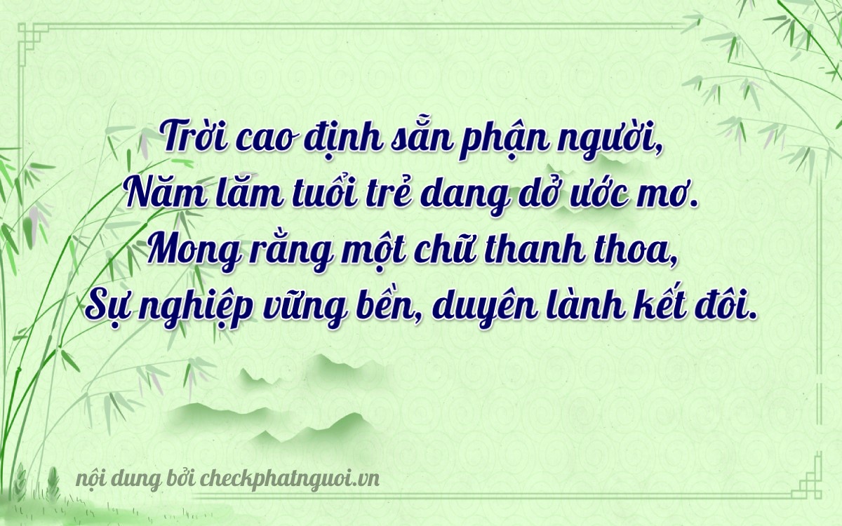 Bài thơ ý nghĩa cho <b>biển số 61K-25048</b> tại website checkphatnguoi.vn