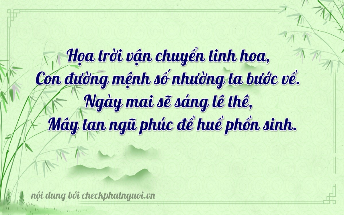 Bài thơ ý nghĩa cho <b>biển số 61K-26983</b> tại website checkphatnguoi.vn